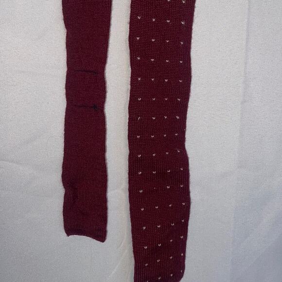 Private Club Heart Design 100% WOOL tie - Picture 1 of 4